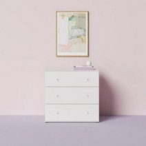 한샘(가구) 한샘 샘베딩 파스텔 서랍장 3단 800 2종, 컬러:B형 : 베이지   (B)