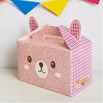 토끼 손잡이박스 여아선물 마카롱박스 2p 머핀포장