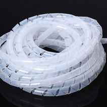 케이블 스크류 꽈배기 전선정리 10mmX8m 2P 1세트, 화이트 2P 1Set, 2개