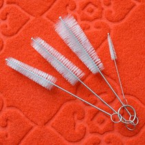 흰색 강모 수족관 물고기 탱크 물 튜브 청소 브러시 5 개, 한개옵션0