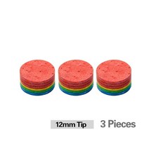 당구초크 초크케이스 당구장갑레인보우 팁 당구 풀 큐 11/12/14mm 6 멀티 레이어 스틱 전문 내구성 액세서, 02 3 pcs 12mm