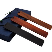 나무 원목 책갈피 북마크 북클립 2개 선물용 14.5X3X0.25cm, 월넛