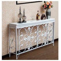 폭좁은 콘솔 엔틱 현관 복도 미니 콘솔화장대 입구 긴콘솔 쉐비 가구 거실복도장 수입가구, 08.길이180x너비25x높이90cm흰색