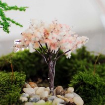 이자카야 일식집 인테리어 분경 조화 벚꽂 미니어처 장식 선반 꾸미기 벚나무 핸드메이드, 미니어쳐벚꽃B