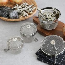 18-8 고급 스텐 거름망 멸치망 육수망, 1개, 7.5cm