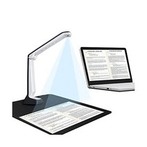 eloam Eloam Book & Document Scanner PDF/Word/Tiff/Excel로 변환 휴대용 3MP 고화질 Windows 다국어 OCR과 호환 캡처 크기 A3