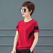 여름 코디 루즈 라지 사이즈 중년 윗옷