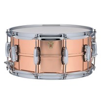 Ludwig Copper Phonic 스무스 스네어 드럼 35.6 x 16.5cm(14 x 6.5인치). 임페리얼 러그로 매끄러운 마감