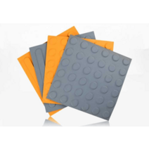 장애인 점자 보도 블럭 인도 표시 미끄럼방지, 40x40 회색 스트립