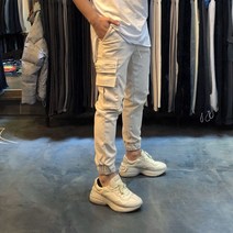 어썸블랑 남성용 합포 기모 스타일 지퍼 카고 조거팬츠 (4color M~2XL)