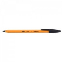 빅볼 오렌지화인 볼펜 0.7mm 12입 검정, 적색