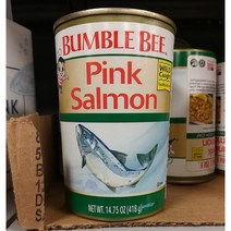 (미국배송) 범블비 핑크 연어 통조림 418g 2팩 Bumble Bee Pink Salmon 14.75oz, 1개, 200ml