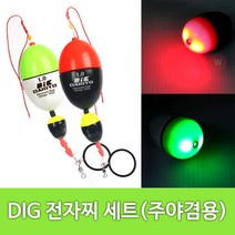 전자 구멍찌세트 면사부터 도래까지 릴낚시 반유동 채비 바다낚시 채비, 3B, green