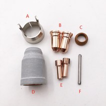 PT100 PT-100 PTM-100 PTM100 플라즈마 토치 소모품 60501 실드 52556 전극 51246 51248 노즐 디퓨저 에어 튜브, [05] 2pcs 1.5mm B, 05 2pcs 1.5mm B, 2pcs 1.5mm B