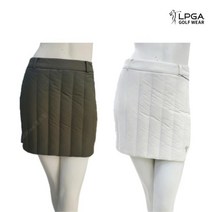 LPGA 골프 웨어 여성 겨울 발열 구스 다운 패딩 스커트 치마 L204CU856P