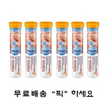 독일 직배송 미볼리스 비타민C 발포비타민 20정 6개세트 Mivolis Vitamin C Brausetabletten 6set, 1