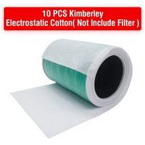 [호환제품] 10 pcs hepa kimberley 정전기 면화 먼지 방지 공기 청정기 xiaomi 공기 청정기 2 2c 2h 2s 3 3c 3h pro, 씨엔, 하얀색