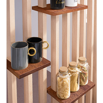 milovhi 인테리어 셀프 우드 파티션 추가 선반 조절발, 파티션 부속품, 타공전용 선반 538 메이플