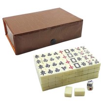 마작 테이블 접이식 가정용 보드게임 탁자미니 마작 중국어 번체 버전 게임 세트 2 예비 카드 144 타일 여, 02 W
