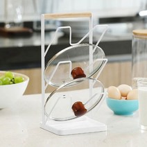 리코 스테인레스 냄비뚜껑 거치대 정리대 3단 받침대