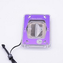 [해외] RYZENAM3AM3 +AM4 용 BYKSKI 1950X TR4 X399 X570 RYZEN30 CPU 워터 블럭 팬 냉각 구리 라디에이터 워터 쿨러 냉각, purle 3PIN 5V A-RGB