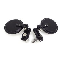 유니버설 22mm 모토 rcycle 백미러 블랙 바 엔드 미러 레트로 로얄 엔필드 Bobber 구리 카페 레이서 스크램블러, 아이보리