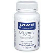 Pure Encapsulations L Glutamine 글루타민 500mg 해외, 6개