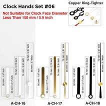 인테리어 벽시계 앤티크 아날로그 디지털 mcdfl diy wall clock mechanism sweep table desk clocks 손 수리 키트 시간 운동 사일런트 석영, 12mm 샤프트 길이, 시계 바늘 세트 06