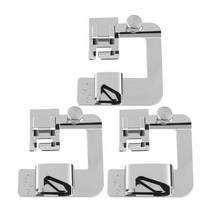 국내 재봉틀 발 노루발 밑단 세트 형제 가수 Janome Babylock Juki 액세서리 3 개, 01 3pcs