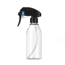 초미세 건스프레이용기 100ml 120ml 150ml 200ml 250ml 300ml 500ml 플라스틱 분무기 공병, 1개, 150ml 투명 검정캡