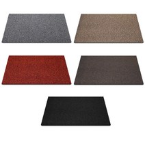 순수 20mm 두께 코일 현관 매트 120 x 150cm, 올블랙
