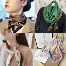프리미엄 미니 사각스카프 쁘띠스카프 봄스카프 여성스카프 실크스카프 롱 양면스카프 방도스카프천만의쇼핑