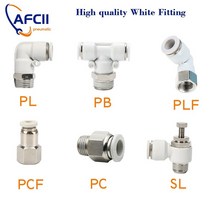 유압 커플러 카풀링 카플러 고압 에어 호스 화이트 공압 1 4 2 6mm 8mm BSP 스레드 퀵 커넥터 커플링 기관 tpu pvc 실리콘 재질, 4-01 (4mm-1l8)_PCF