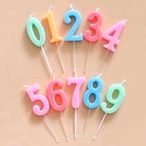 생일초 숫자초 파티초 컬러양초, 6번 숫자초