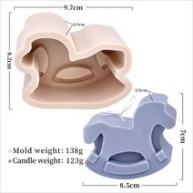 레진아트틀 레진몰드 레진공예 Santa Christmas Tree Candle Silicone Mold 3D Creative Xmas Decoration R, 04 Trojan