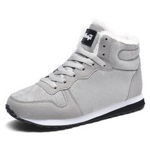 편안한 부츠 남녀 공용 발목 따뜻한 겨울 스니커즈 방수