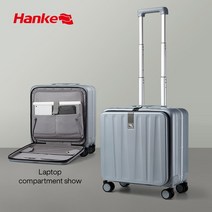 여행용케리어 가벼운캐리어 가성비 일본 재팬여행 Hanke 운반 가방 미적 디자인 7mm 알루미늄 프레임 롤링 수하물 탑승 캐빈 PC 스피너 바퀴 TSA 잠금 18 quot20quo