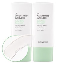 보나벨라 UV 워터쉴드 톤업 선블록 SPF50+ PA+++, 40ml, 2개