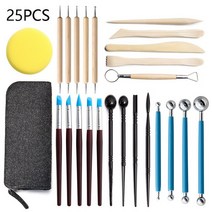 도자기물레Pottery Clay Sculpting Tools For Set Ceramics Carving Knife Sculpture Craft Wooden Modelin