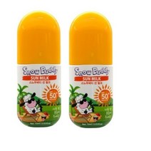 스노우버디 뿌리는 선밀크/어린이 키즈 선크림 저자극 순한 선 크림 선 케어 (75ml SPF50+/PA++++), 선밀크 2개