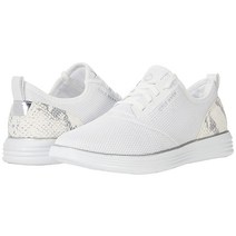 콜한 Grandsport Journey 스니커즈 - Optic 화이트 니트 Chalk Python Print 가죽 미드sole 운동화 32M307603