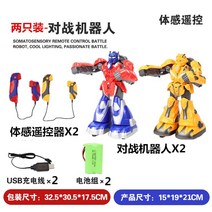 격투기 대전 로봇 복싱 남자 내기 장난감 어린이 원격, 21cm 2+2 게임 30분