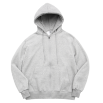 더팀 무지 기모후드집업 남여공용 빅사이즈