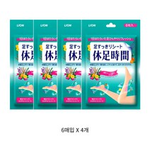 라이온 휴족시간 6입 x 4개