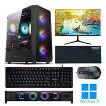 포유컴퓨터 모니터 풀세트 게이밍 조립 컴퓨터 PC 본체 최신 고사양 윈도우 롤 배그, 15번_에디션, 01. 24인치