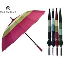 발렌타인 사색 바이어스 튼튼한 자동 장우산 대형 우산