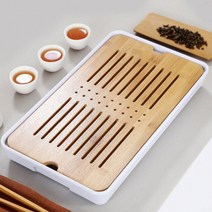 KU 고급 원목 다기 트레이 차 찻상 차판 퇴수기 다도세트, 다기트레이1번
