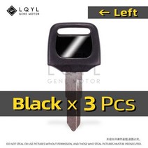 3Pcs 오토바이 새로운 키 혼다 DIO 56 57 Z4 125 SCR100 WH110 SCR WH 100 110 스쿠터 50CC zoomer에 대 한 Uncut 빈 교체, CHINA_3 PCS Left, 3개