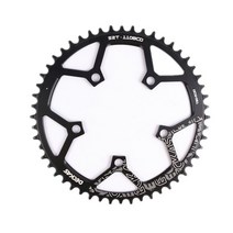 Deckas Chainring 110BCD 130BCD 자전거 도로 MTB 단일 디스크 알루미늄 검정 36T 38T 40T 42T 44T 46T 48T 50T 52T 54T 56T