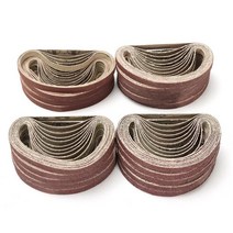 연마재 50PCS 33010mm 406080100120 그릿 연마 샌딩 벨트 샌더 연삭 도구, [06] MIX Each 10pc